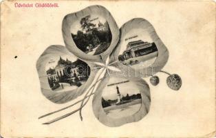 Gödöllő - 5 db régi képeslap / 5 old postcards