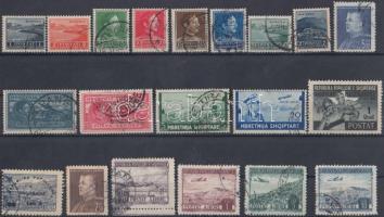 Albania 1930-1950 20 stamps with sets, Albánia 1930-1950 20 db bélyeg közte sorok