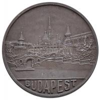 ~1960-1980. "Budapest" 4xklf fém és Br emlékérem T:2