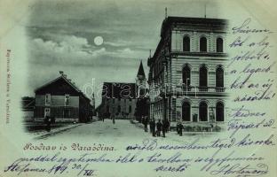 1899 Varasd, Varazdin; Színház, Milkovic-kereskedés / kazaliste / theatre (EK)