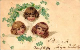 Angels, flowers litho (EB)