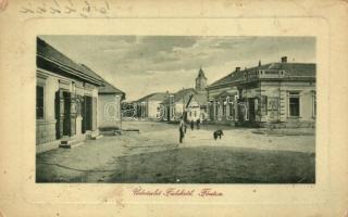 Fülek, Fő utca, Liszt raktár a Menyecskéhez, dohány tőzsde / Main street, flour warehouse, tobacco shop