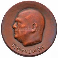 Csorba Géza (1892-1974) 1934. "Komjádi / Magyar Úszó Szövetség" Br emlékérem (60mm) T:2-