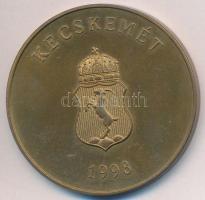 1998. "Fiatal Bőrgyógyászok XV. Fóruma / Kecskemét" Br emlékérem (42,5mm) T:2