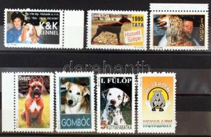 7 db kutyákkal kapcsolatos levélzáró