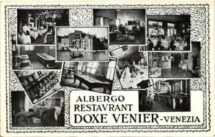 Venice, Venezia; Albergo Restaurant Doxe Venier/ restuarant, hotel, interior, floral