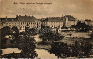 Győr, Vilmos császár út, Bisinger sétány