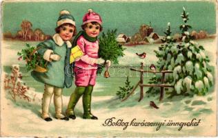 Christmas, children, L & P 6964. litho (EK)