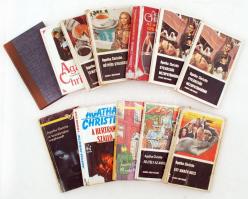 12 db Agatha Christie regény különféle kiadásokban, kötetenként változó állapotban