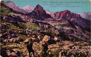 Tátra, Poduplaszki völgy, Tengerszem csúcs, Feitzinger Ede No. 300. / valley, mountain peak