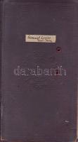 1930 Leckekönyv Bay Zoltán, Sík Sándor és mások aláírásával