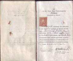 1930 Leckekönyv Bay Zoltán, Sík Sándor és mások aláírásával