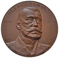Sződy Szilárd (1878-1939) 1925. "Kajlinger Mihály 1860-1924" Br plakett (100mm) T:2 HP 5590.