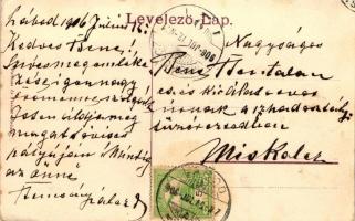 Nagyatád, Korona szálloda; Politzer és Fleiner kiadása