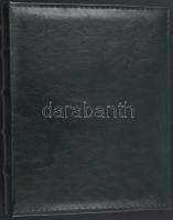 Leuchtturm képeslap album 50 db kettes osztású 2 oldalas lappal, 100/200 férőhely, sötétzöld borítóval