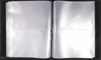 Leuchtturm képeslap album 50 db kettes osztású 2 oldalas lappal, 100/200 férőhely, sötétzöld borítóv...