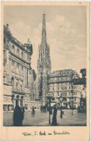 Vienna, Wien I. Stock im Eisenplatz / square, church, pharmacy, autobus stop