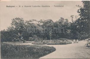 Budapest VIII. Magyar Királyi honvéd Ludovika Akadémium, park