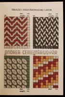1937 Az Andrea Cementárugyár színes, dekoratív mozaiklap katalógusa az 1937-től érvényes árakkal Klö...