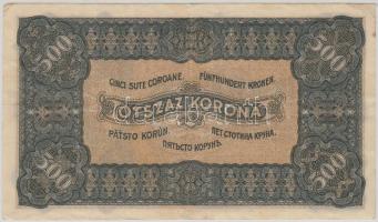 1923. 500K "Magyar Pénzjegynyomda Rt. Budapest" T:III
Adamo K34