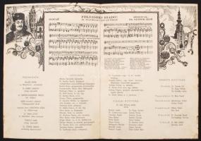 1939 A Rómaifürdő-Telep Egyesület szegények megsegítésére rendezett felvidéki báljának meghívója, me...