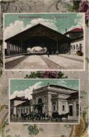 Székesfehérvár, vasútállomás, floral (fa)