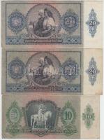 1936. 10P + 1941. 20P mindkettő hamis "Kerületi Pártvezető Kőszeg" nyilaskereszt felülbély...