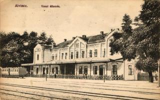 Alvinc, Vasútállomás, Divald / railway station