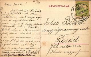 Huszt, Főtér, Hartstein kereskedése, várrom; kiadja Ausländer Ignác  / main square, shop, castle