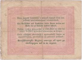 1848. 5Ft "Kossuth bankó" vörösesbarna T:III,III-