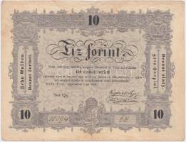 1848. 10Ft "Kossuth bankó" T:III,III- Adamo G111