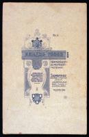 cca 1900 Huszár, műtermi keményhátú fotó, Szilárd Tódor fényképész, Szombathely, 10x16 cm