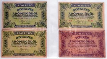 80db-os vegyes bankjegy gyűjtemény, benne koronák, pengők, forintok, bankjegytartó albumba rendezve ...