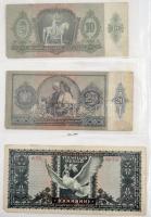 17db-os vegyes pengő bankjegy tétel, kézzel készített albumban T:vegyes