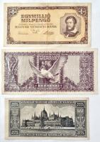 17db-os vegyes pengő bankjegy tétel, kézzel készített albumban T:vegyes