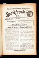 1954-1955 A Sportfogadás című újság 1. és 2. évfolyama könyvbe kötve sok focimeccs eredménnyel és hí...