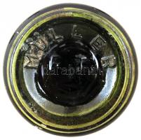 4 db tintatartó üvegcse, részben jelzettek, különböző méretben