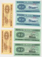 Kína 1953. 6db rizsjegy T:I China 1953. 6pcs of rice coupons C:UNC