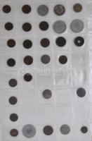 ~760db-os vegyes külföldi hobbi érmegyűjtemény, néhány darab magyarral, érmetartó albumba rendezve T:vegyes ~760pcs of diff. world coins in collectors album C:mixed