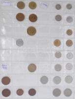 ~760db-os vegyes külföldi hobbi érmegyűjtemény, néhány darab magyarral, érmetartó albumba rendezve T...
