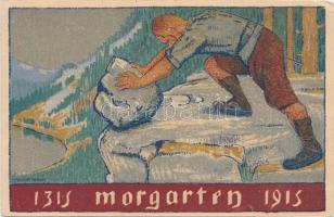 Morgarten, 600th anniversary of the battle of Morgarten 1315-1915 litho s: Maurice Mathey 5 Ga. (b)