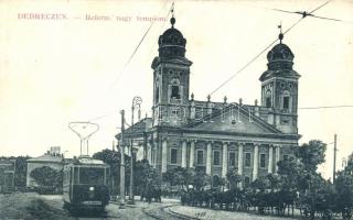 Debrecen, Református nagytemplom, villamos