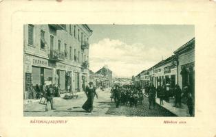 Sátoraljaújhely, Rákóczi utca, Gyarmathy Béla és Schwartz Manó üzletei üzlete