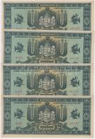 1946. 100.000MP (4x) sorszámkövetők T:I-