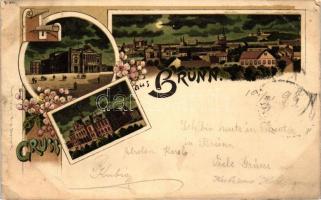 1898 Brno, Brünn, floral litho (EK)