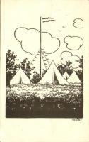 5. sz. K.E.G. cserkészcsapat / Scout camp s: Velősy Béla (EK)