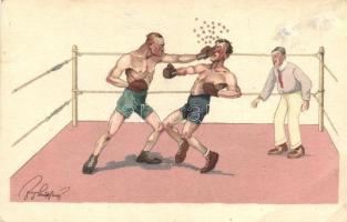 Boxing match, B.K.W.I. 278-3. s: Schönpflug (fa)