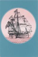 40 db MODERN motívumlap; magyar és külföldi hajó / 40 modern motive cards; Hungarian and foreign shi...