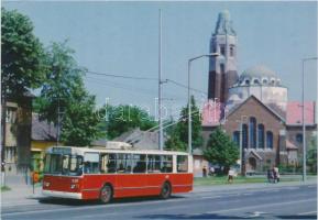 10 db MODERN használatlan motívumlap; magyar autó- és trolibusz / 10 modern unused motive cards; Hun...