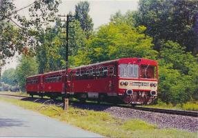 10 db MODERN használatlan motívumlap; magyar vonat / 10 modern unused motive cards; Hungarian train